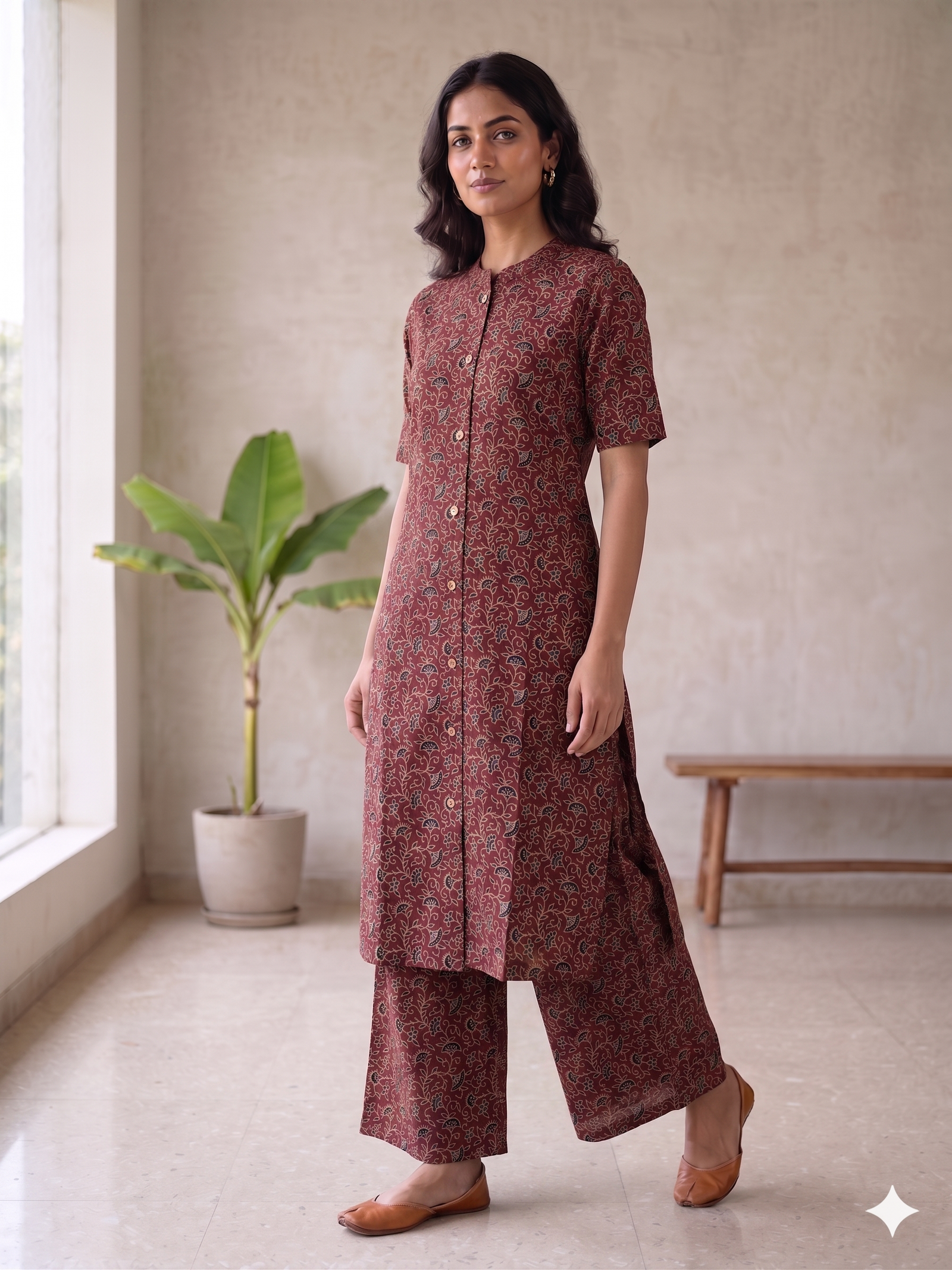 Cotton Brown Co-Ord