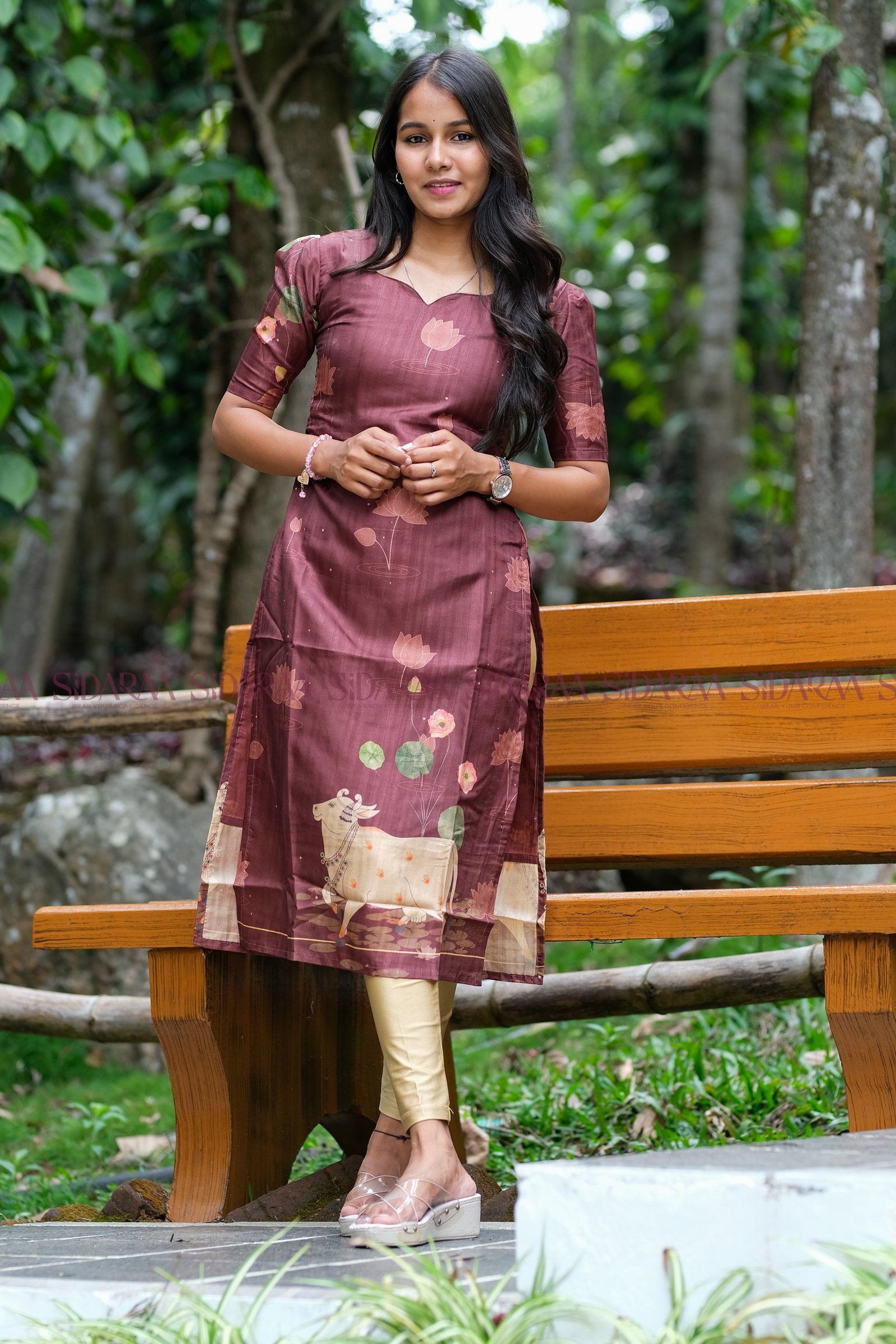 Pichwai Maroon