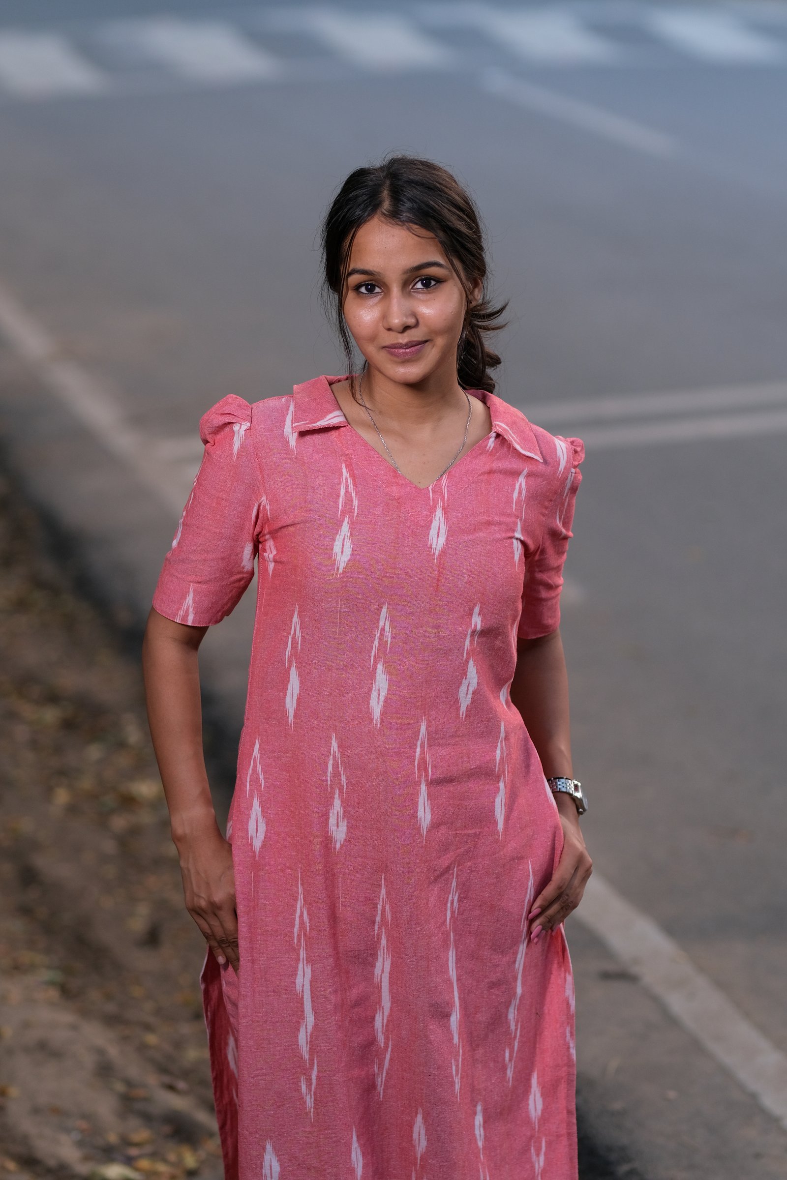 Pink Ikkat Co-Ord