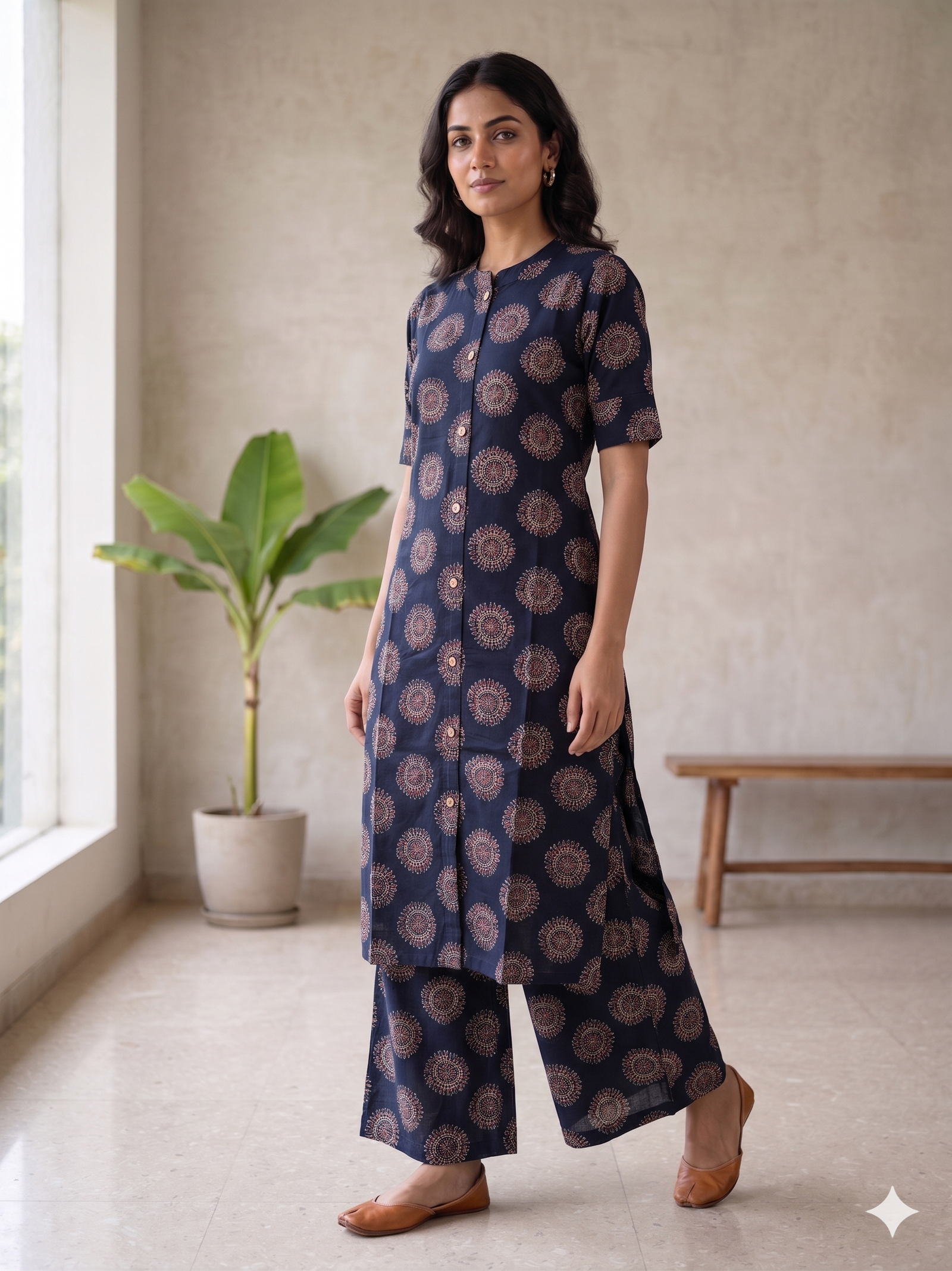 Blue Round Co-Ord