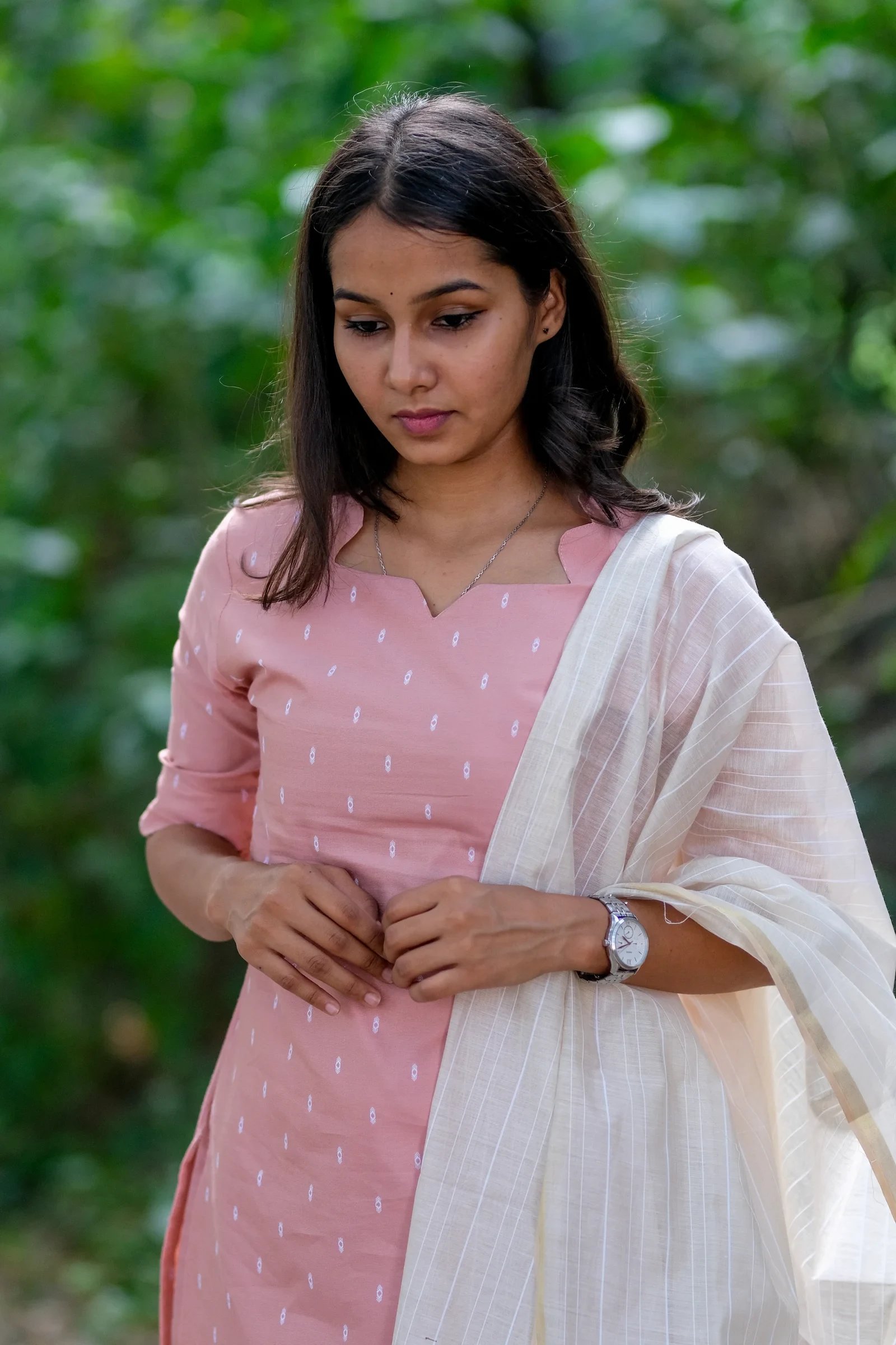 Pink cream Silk