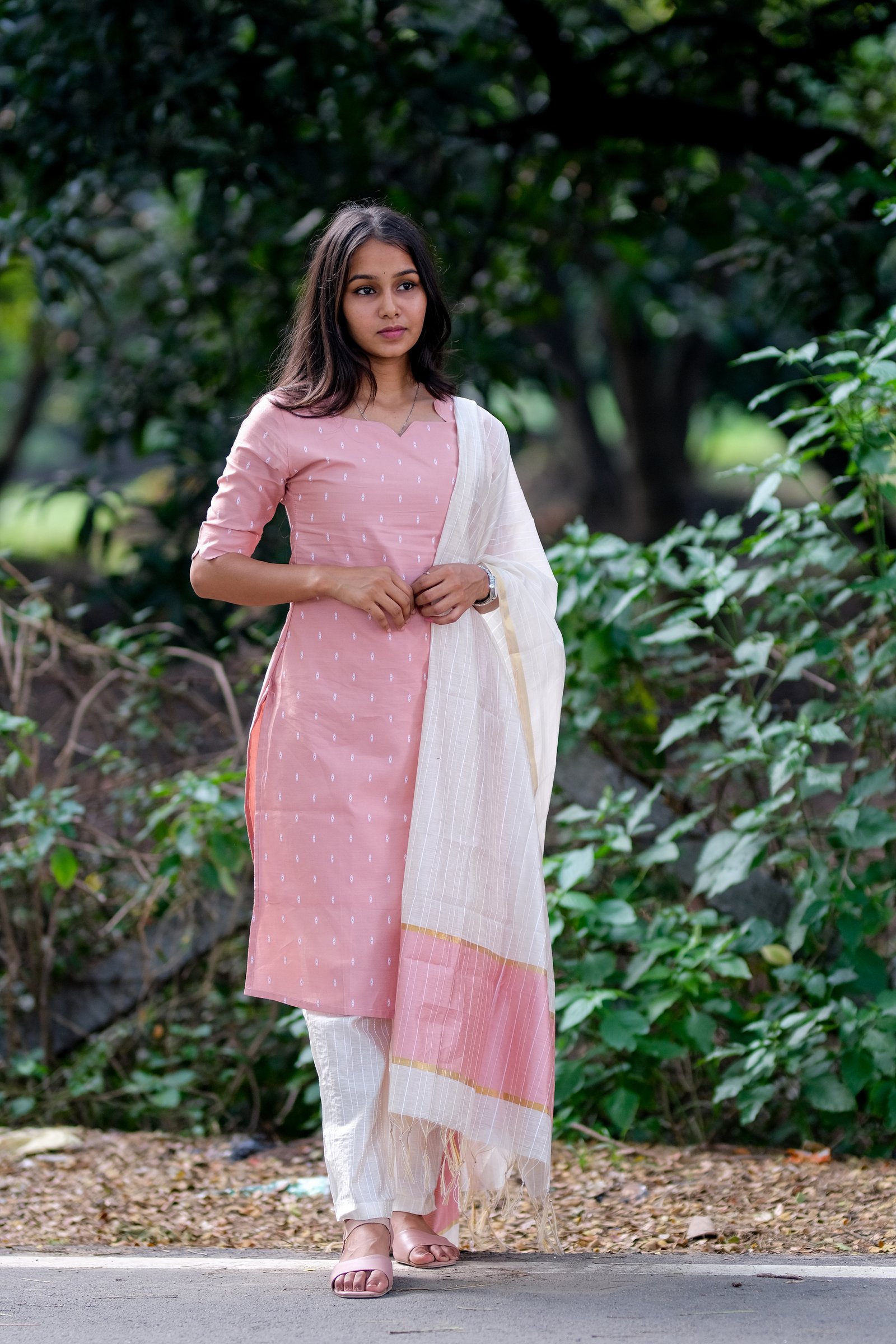 Pink cream Silk