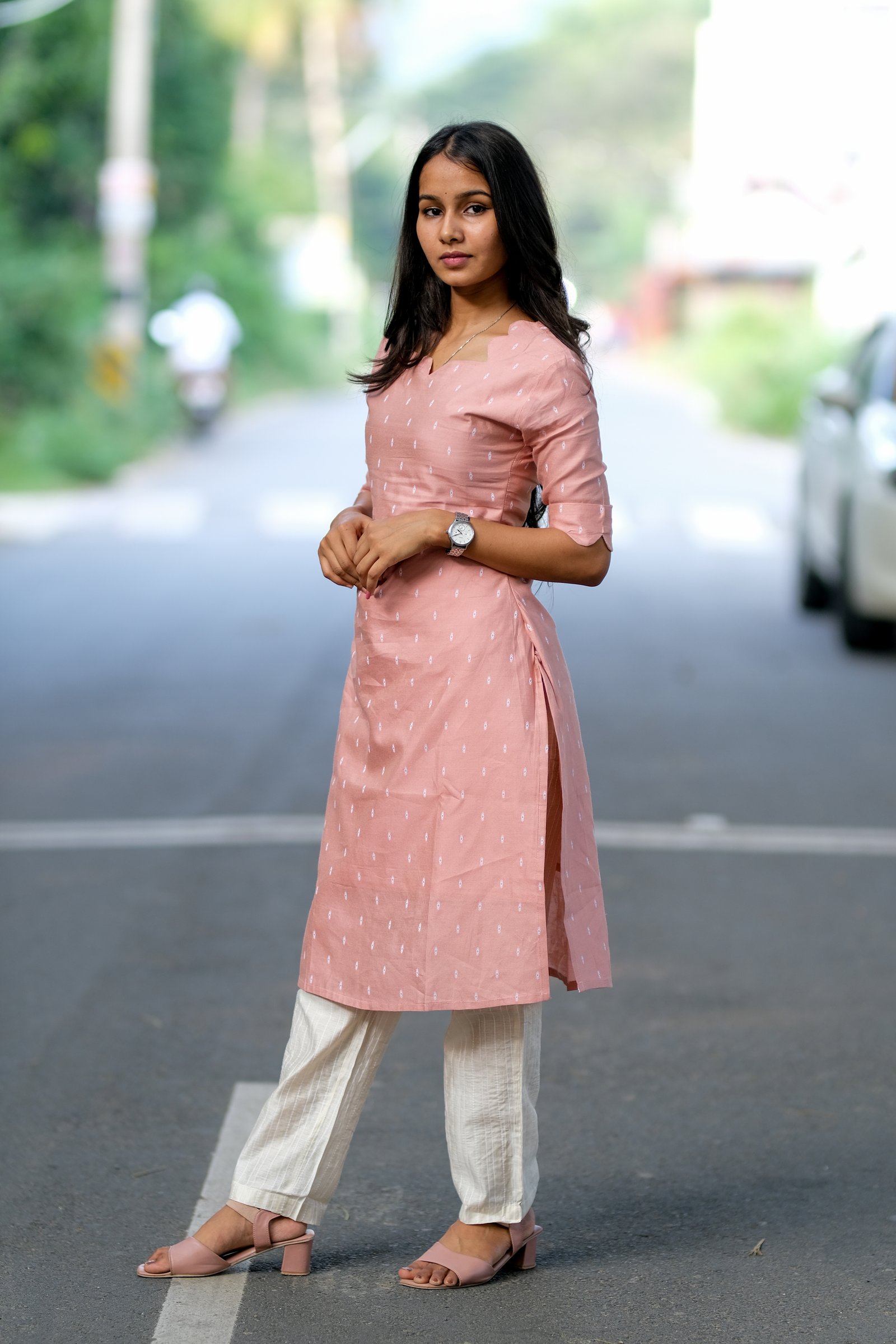 Pink cream Silk