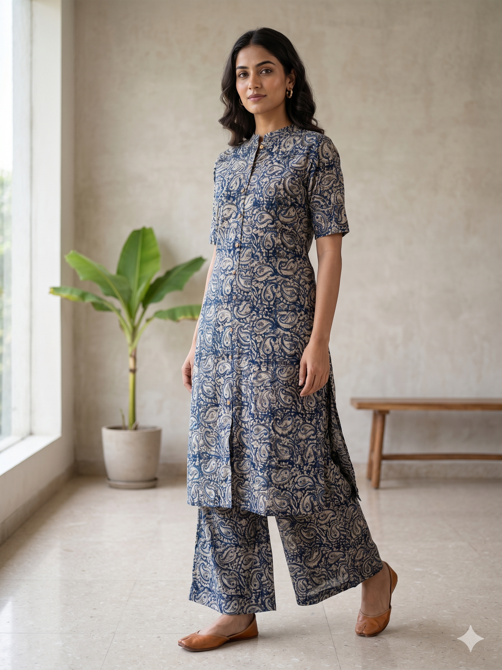 Black kalamkari Co-ord
